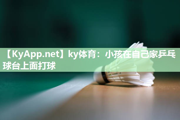 ky体育:小孩在自己家乒乓球台上面打球