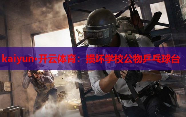 kaiyun·开云体育:损坏学校公物乒乓球台