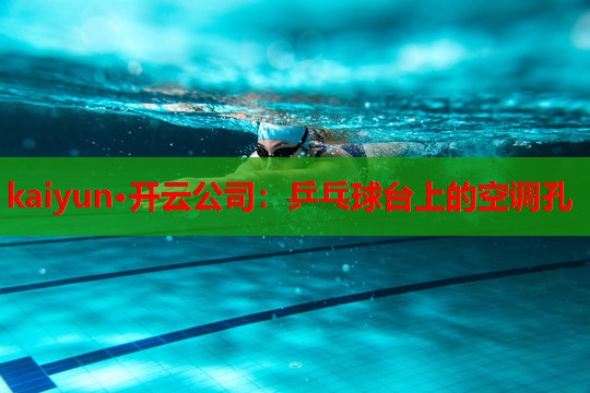 乒乓球台上的空调孔