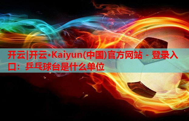 乒乓球台是什么单位