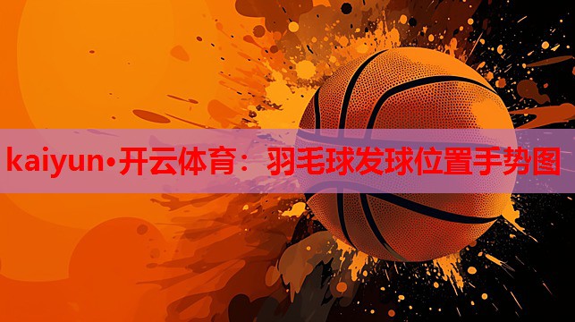 羽毛球发球位置手势图